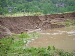 曲水鄉(xiāng)遭受特大暴雨天氣襲擊